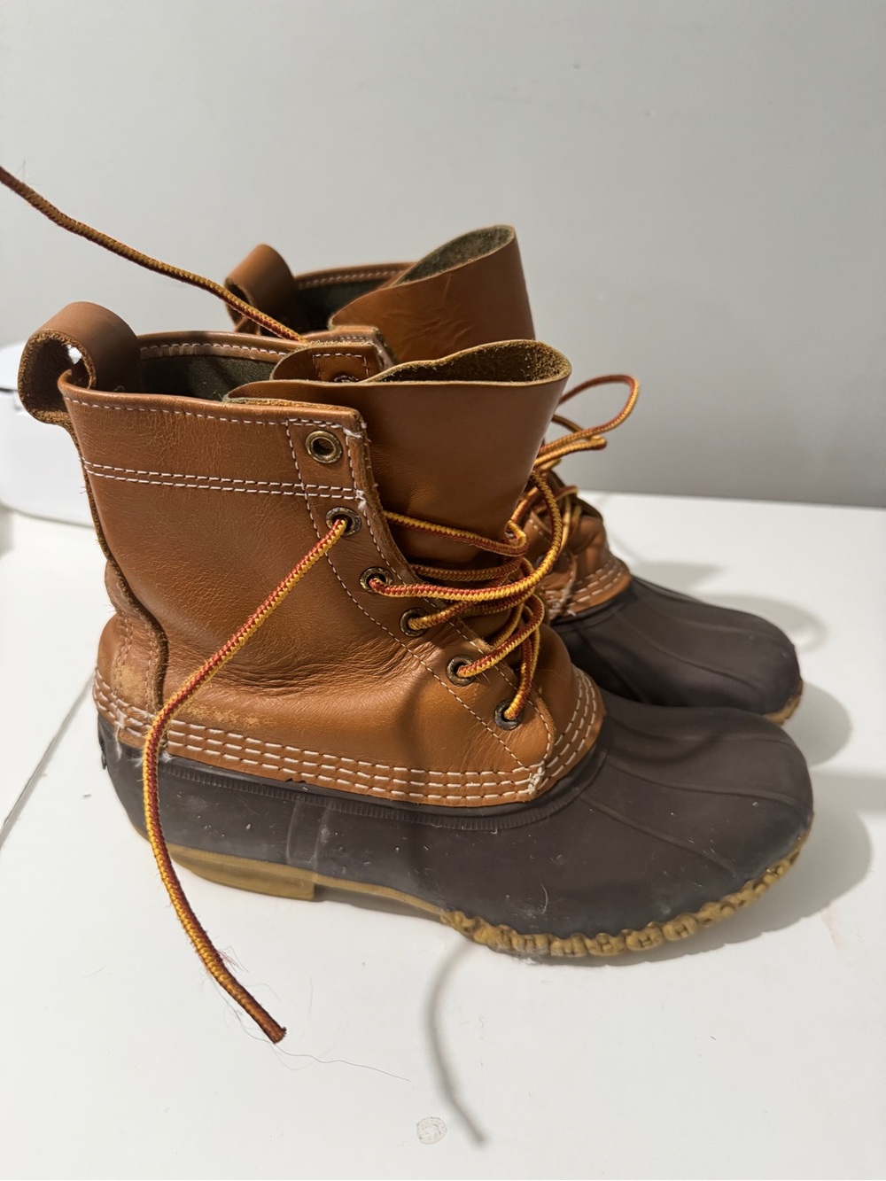 L.L. Bean womans unlined duck boots 8.5W